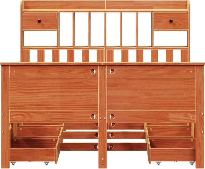 Produktbild vidaXL Bett mit Regal (150 x 200 cm)