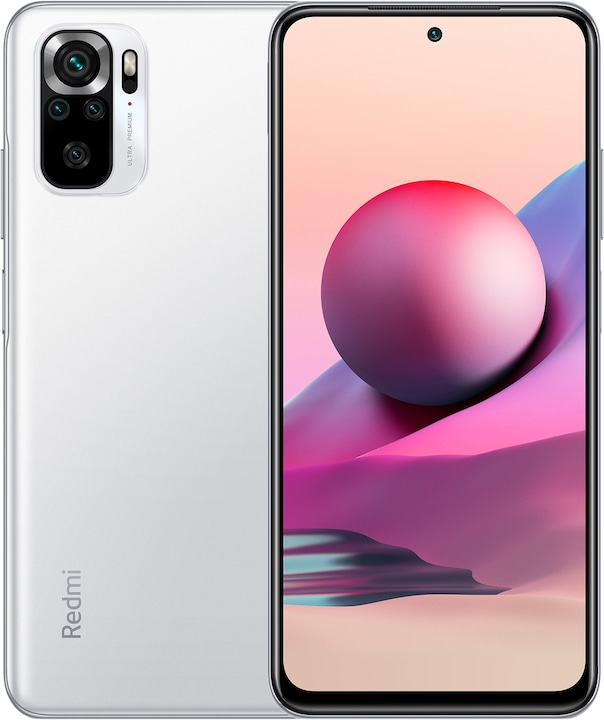 Xiaomi Redmi Note 10S (128 GB, Pebble White, 6.43", Dual SIM, 64 Mpx, 4G)