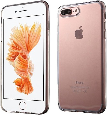 Produktbild Cover-Discount iPhone 8 Plus / 7 Plus - Gummi Silikon Hülle extra dünn transparent (Apple iPhone 7 Plus, Apple iPhone 8 Plus)