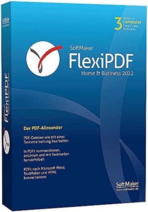 Actual product image Softmaker Flexi PDF Home & Business 2022 Windows (3 User)
