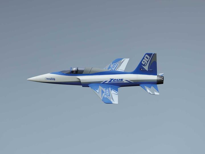 Image du produit Freewing Zeus 90mm PNP 8S Sport jet EDF (Bleu) (Avion à réaction)
