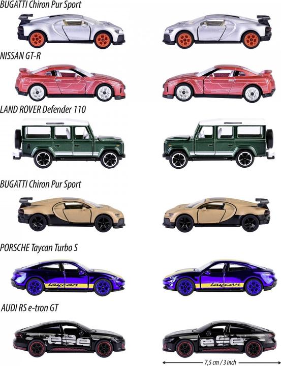 Actual product image Majorette Deluxe Assortment, 6-sort.