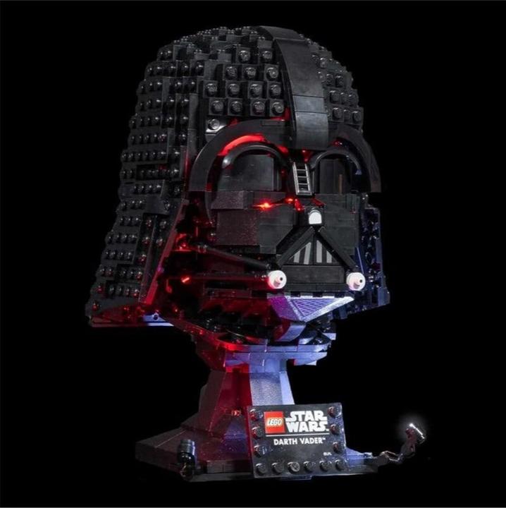 Actual product image Light my bricks LED light set for LEGO Star Wars Darth Vader helmet