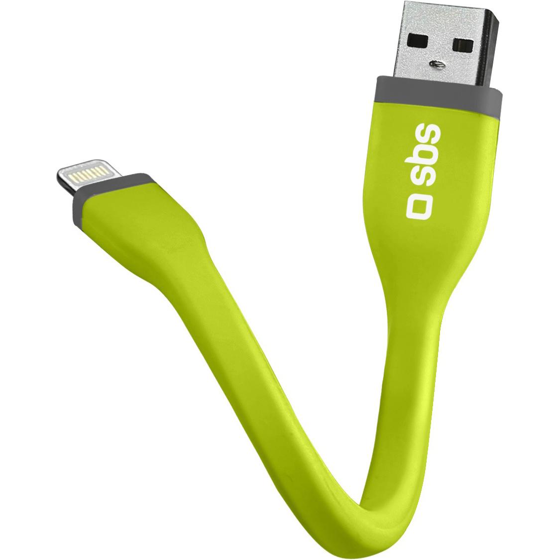 SBS Mini Lightning-Kabel zum Aufladen (0.12 m, USB 2.0), USB Kabel