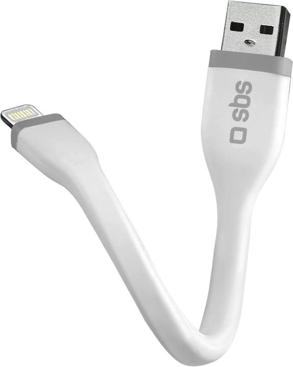 Câble téléphone portable Sbs Câble données et recharge Lightning – Type C Blanc