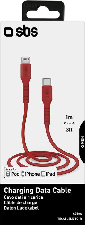 Image du produit SBS Câble de données et de charge Lightning - Type C (1 m, USB 3.2 Gen 1)