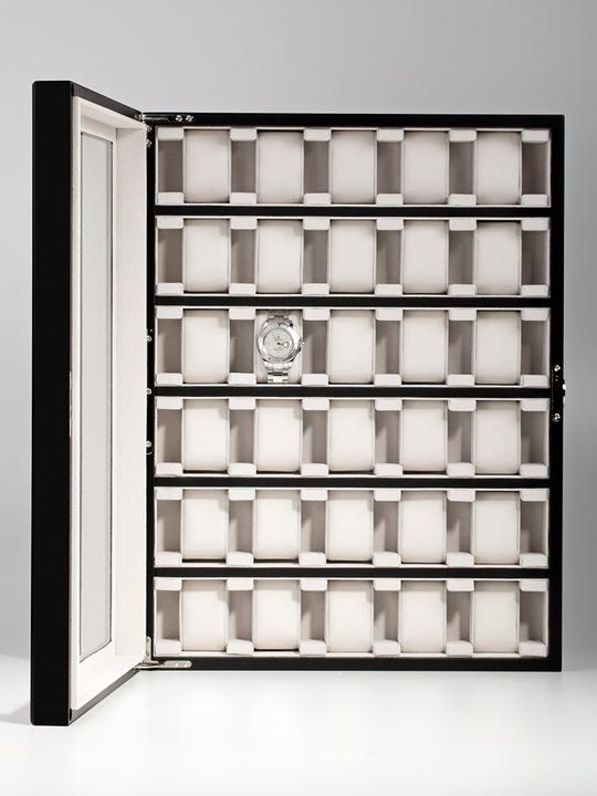 Actual product image Rothenschild Watch display case RS-1100-30BL for 30 watches black