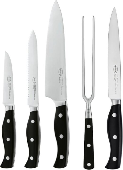 Rösle Set di coltelli PURA con forchetta da intaglio 5 pezzi
