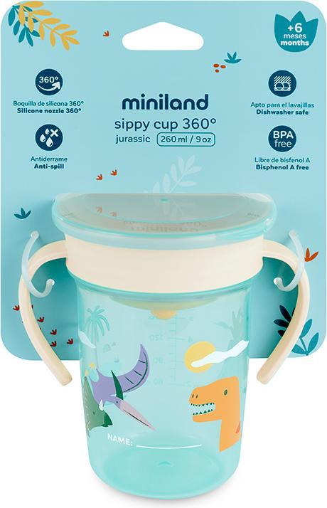 Actual product image Miniland SIPPY CUP 360 JURASSIC