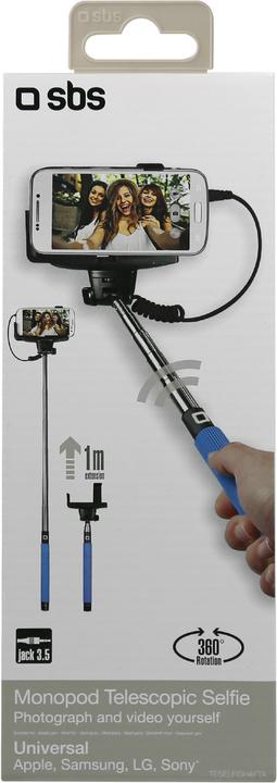 Image du produit SBS perche à selfie avec prise jack 3,5 mm