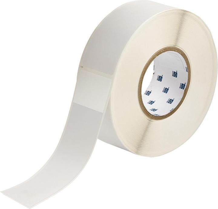 Produktbild Brady THT-83-417-0.5, selbstlaminierendes Vinyl, Weiss/Transparent, 50.80 x 38.10(177.80) mm, perma (5.08 cm)