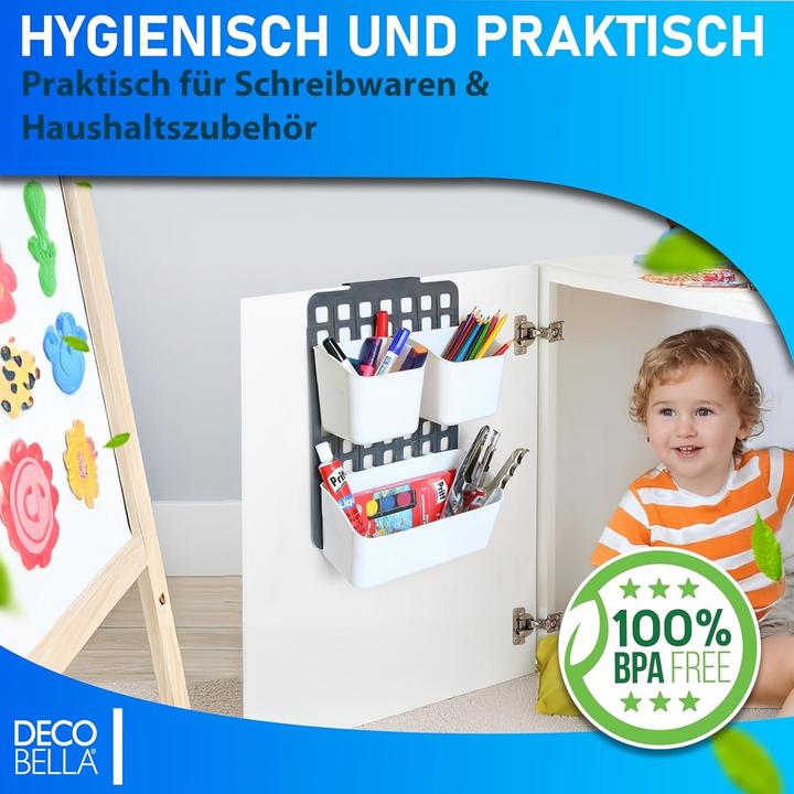 Actual product image Triton Hanging storage bag, organiser, plastic, white