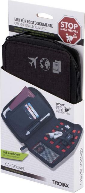 Produktbild Troika CARGOSAFE Reiseetui mit Reissverschlus, dunkelgrau
