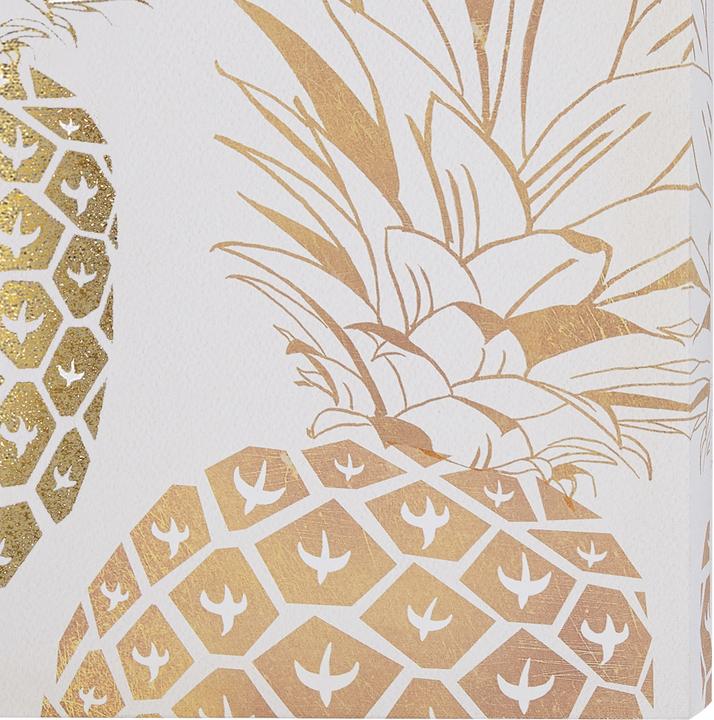 Immagine prodotto Beliani Quadro su tela rosa/oro motivo ananas set di 3 30 x 30 cm APESIKA (30 x 30 cm)