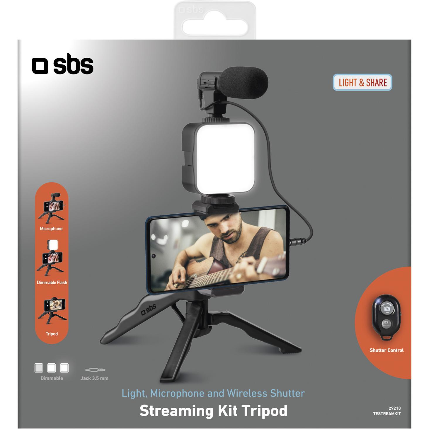 Thumbnail - SBS Kit für Live-Streaming, Stativ, Schwarz