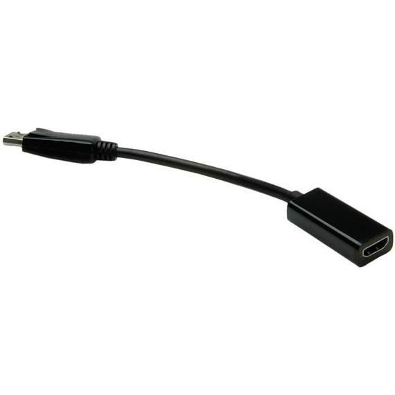 Value DisplayPort zu (HDMI, 15 cm), Data + Video Adapter, Schwarz