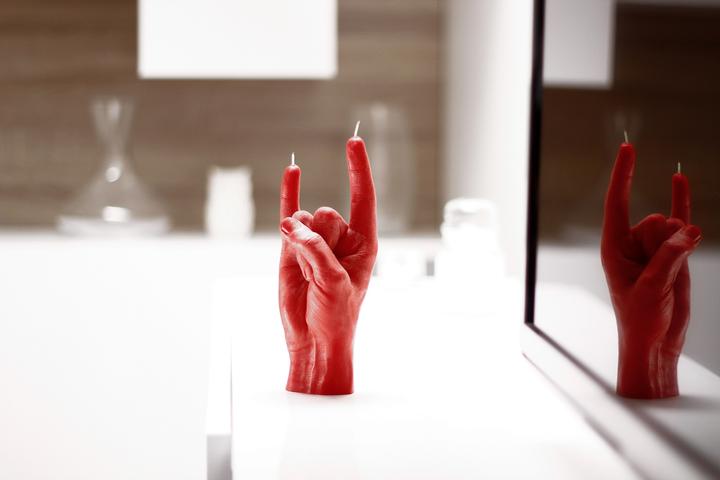 Produktbild Candle Hand You Rock (1 Stk.)