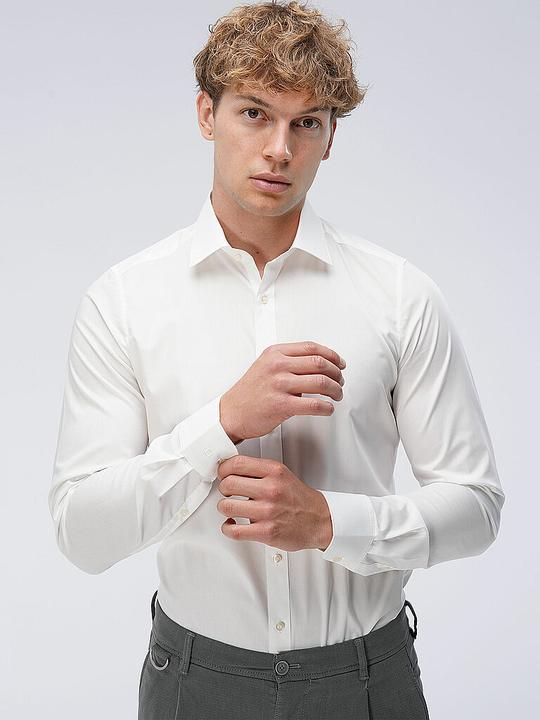Immagine prodotto Olymp Camicia Level Five, body fit bianco 1/1, taglia 38, lunghezza manica 69cm (38)