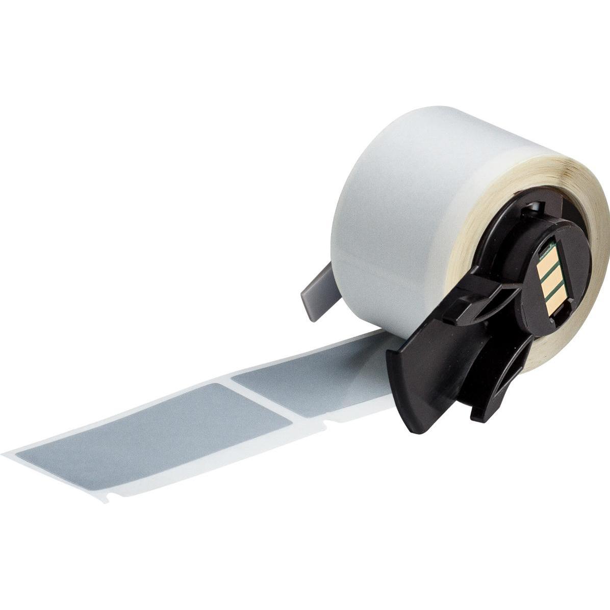 Brady, Rotolo di etichette, M6-20-7576, poliestere metallizzato a prova di falsificazione, argento, opaco, 25,40 x 50,80 mm, per (2.54 cm)