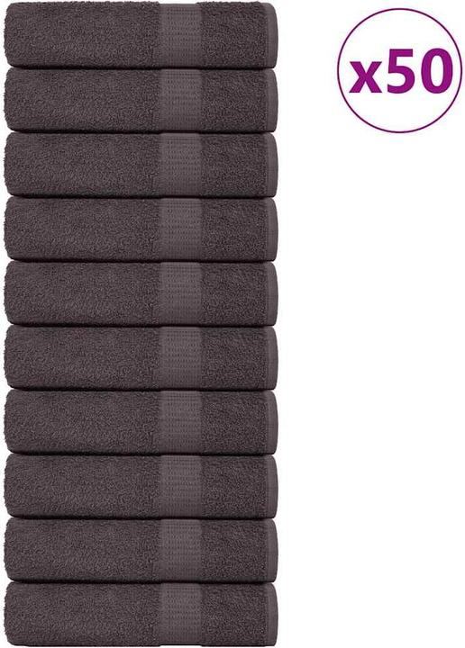 Immagine prodotto vidaXL Asciugamani 50 pz. Antracite 50x100 cm 360 g/m² 100% cotone Asciugamano da bagno (50 x 100 cm)