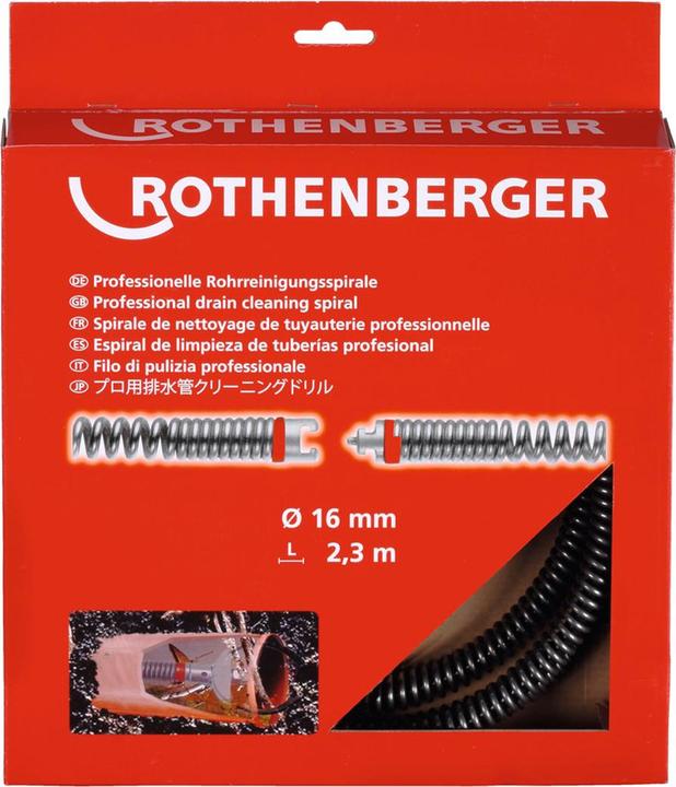 Produktbild Rothenberger Rohrreinigungsspirale SMK 16 m (1 Stk.)