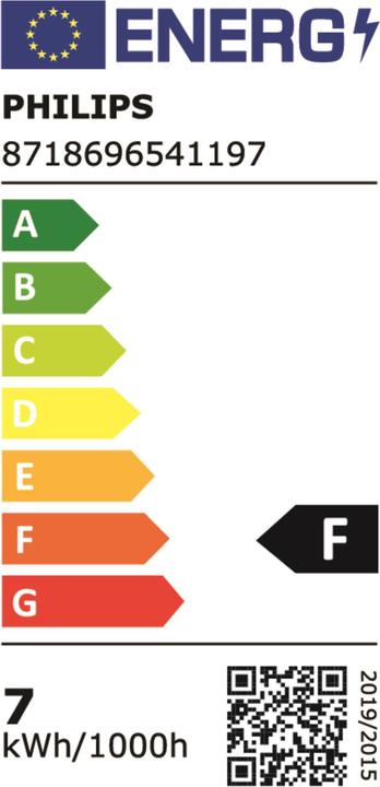 Energie-Label Philips Professional LED G24Q-2 Stabform 6.5 W Warm (G24q-2, 600 lm, 1x)