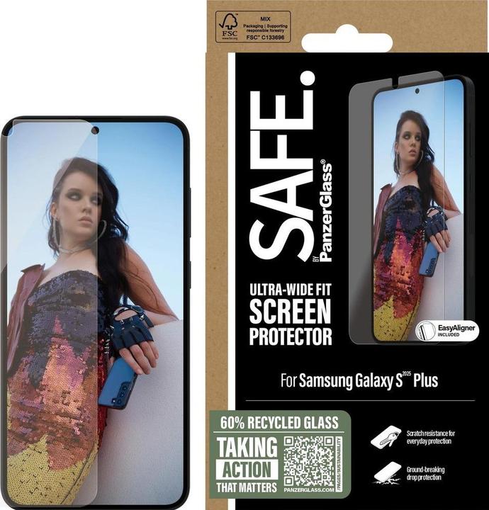 Produktbild PanzerGlass Displayschutz Ultra Wide Fit (1 Stück, Samsung Galaxy S25+, Samsung Galaxy S24+)