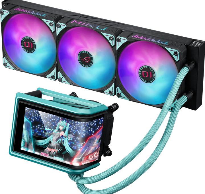 Actual product image ASUS ROG Ryuo IV SLC 360 ARGB MIKU
