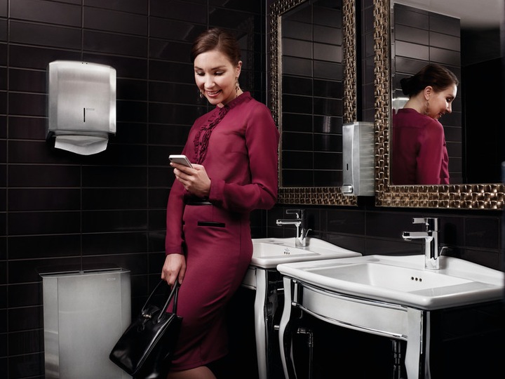 Immagine prodotto Katrin Dispenser di asciugamani interfogliati Stainless Steel