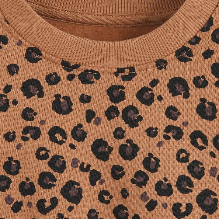 Immagine prodotto La Redoute Collections Sweatshirt mit rundem Ausschnitt und Leoprint (92)
