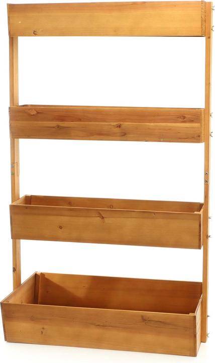 Immagine prodotto Toboli Letto rialzato in legno 85x45x140cm Fioriera a 4 livelli Scala per piante Scala per fiori