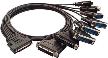 Moxa CBL-M68M25X8-100 - Cavo seriale SCSI VHDCI 68 a 8 connettori DB25, 1 m (1 m)