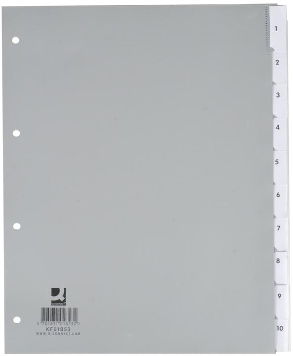 Image du produit Q-Connect Onglet plein format surdimensionné avec lettres-fenêtres