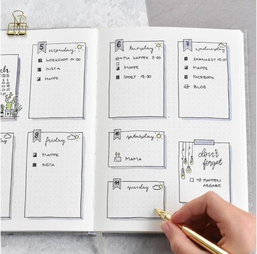Immagine prodotto Goldbuch Taccuino Planless My Plan Goes A5, Dot, Grigio (A5, Punteggiato)