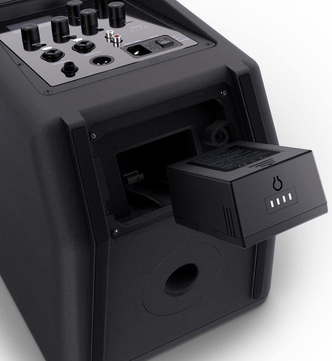 Produktbild LD Systems ANNY® 8 - Tragbarer Bluetooth® PA-Lautsprecher mit Akku und Mixer, Stage Black (Aktiv, 1x 80 W)