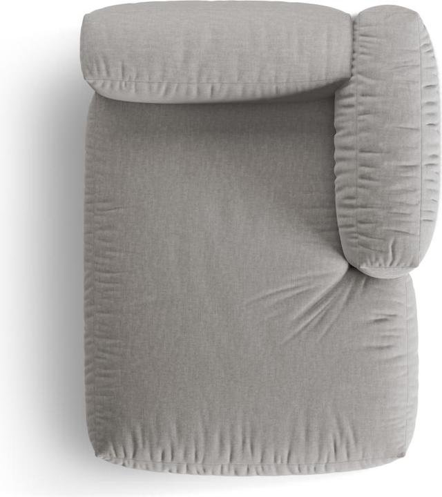 Image du produit Micadoni Chaise longue modulable droite, "Martina", 1 Place, 176x123x75 Fabriqué en Europe (Recamière)