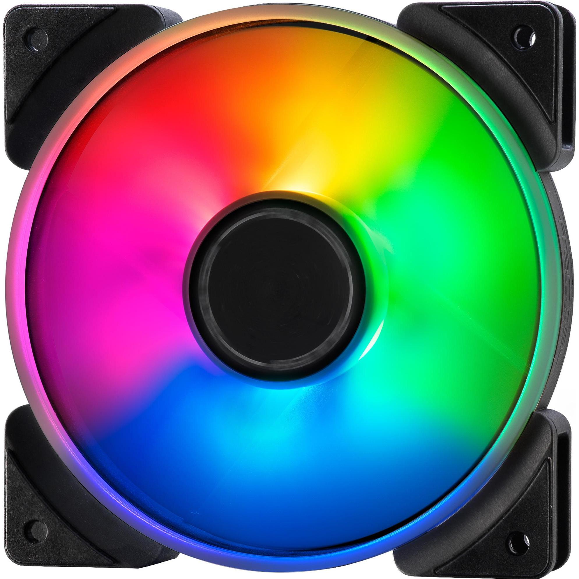 Fractal Prisma AL-12 ARGB PWM (120 mm, 1 x), PC Lüfter, Schwarz, Weiss