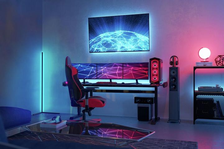 Actual product image Ansmann LED floor corner light RGB (280 lm)