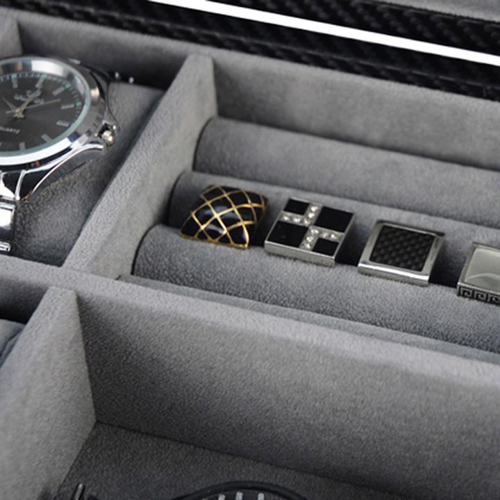 Produktbild Designhütte Uhren & Schmuckbox Dallas - Karbon