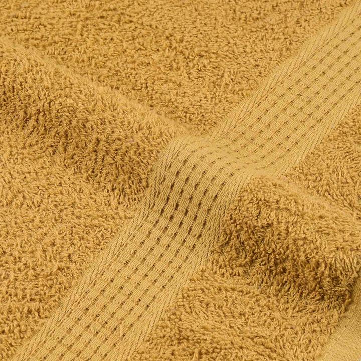 Actual product image VidaXL Sauna towels 10 pcs. Golden 80x200 cm 360 g/m² 100% cotton towel