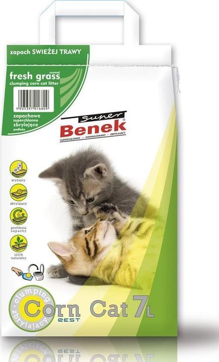 Image du produit Super Benek Corn cat (Agglomérant, Non poussiéreux, 9.90 kg)
