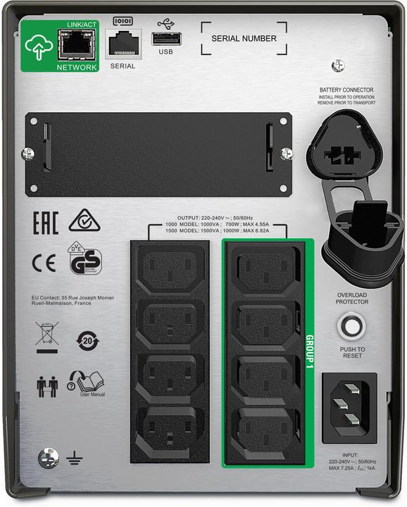Productafbeelding APC Smart-UPS (1500 VA, 980 W, Lijninteractief UPS)