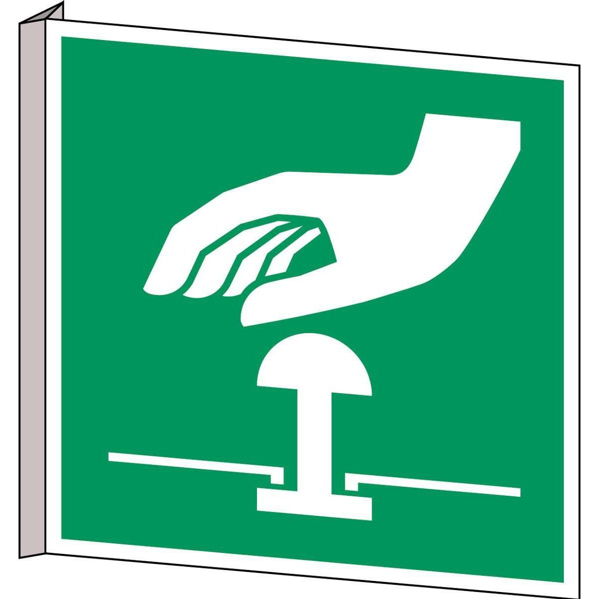 Brady, Sicherheitskennzeichnung, ISO-Sicherheitsschild - Notaus-Schalter