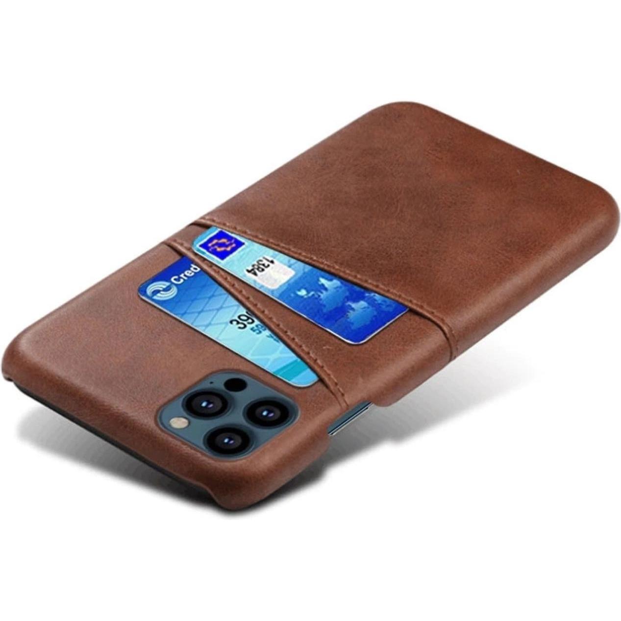 Screenguard Apple iPhone 14 Pro Max CardCaddy Leder Backcase mit Kartenfächern (Apple iPhone 14 Pro Max), Smartphone Hül...