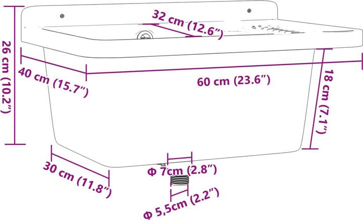 Produktbild VidaXL Kelbee (600 mm, 400 mm)