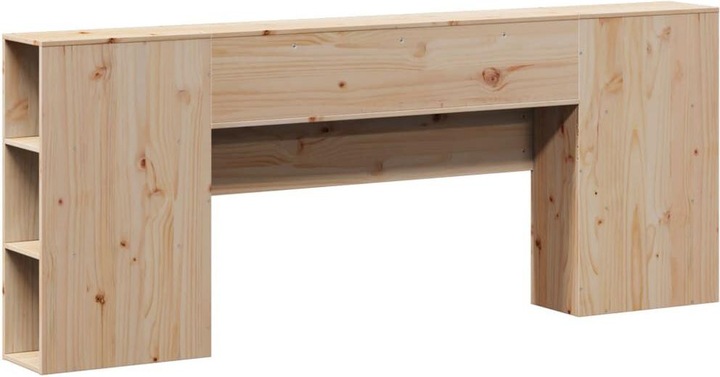 Produktbild VidaXL Kopfteil Bettkopfteil Betthaupt mit Stauraum 200cm Massivholz Kiefer