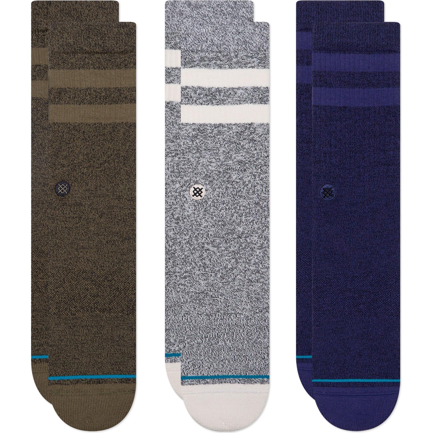 Thumbnail - Stance, Unisex, Socken, The Joven, Grau, Grün, Blau, (3er Pack, 43 - 46)