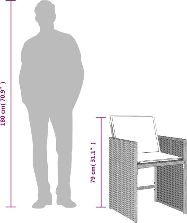 Produktbild vidaXL Garten Essgruppe