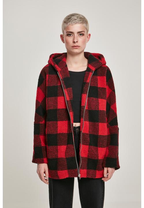 Image du produit Urban Classics Ladies Hooded Oversized Check Sherpa Jacket (XXL)