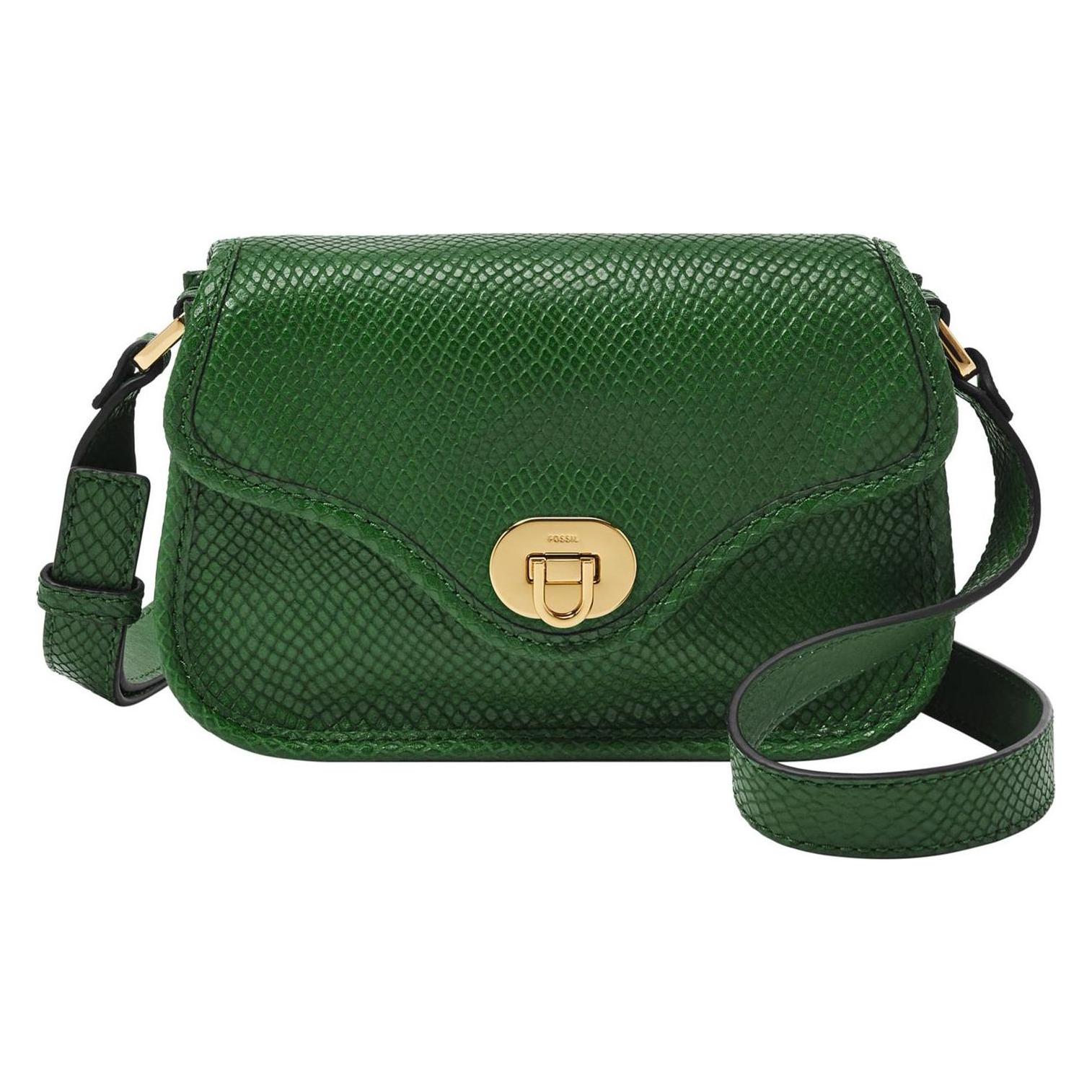 Fossil, Damen, Handtasche, Heritage Flap Crossbody, Grün